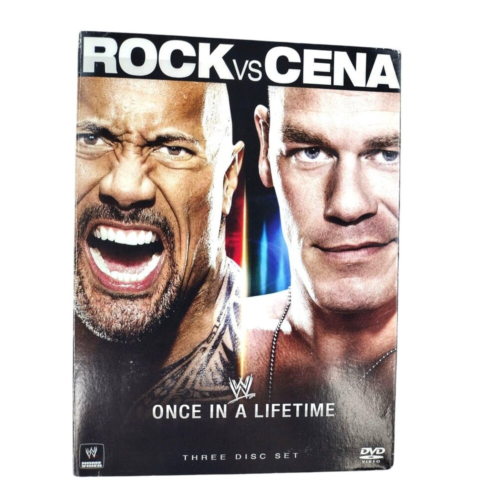 WWE Rock Vs Cena Once In A Lifetime 3-Disc Set DVD Wrestling Entertainment